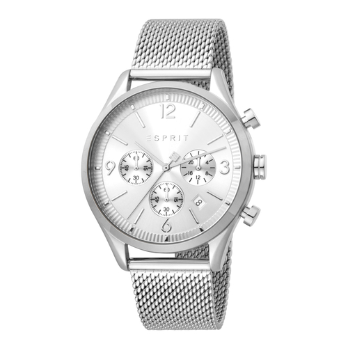 Esprit ES1G210M0055 John Chrono Silver Mesh Mens Watch Chronograph