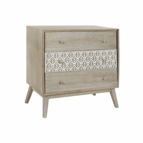 Chest of drawers DKD Home Decor 80 x 42 x 80 cm Natural White Leaf of