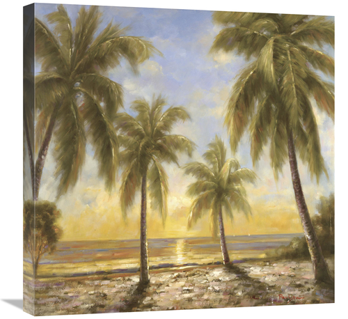 Global Gallery GCS-119694-2424-142 24 x 24 in. Caribbean Waters Art Pr