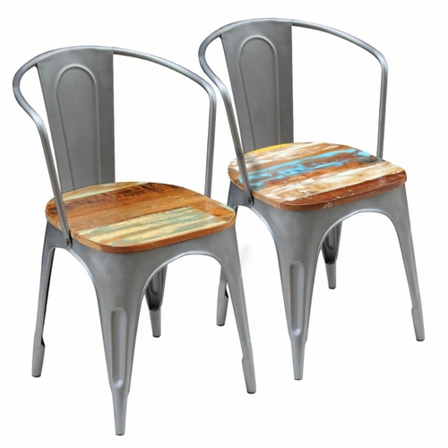 Dining Chairs 4 pcs Solid Reclaimed Wood