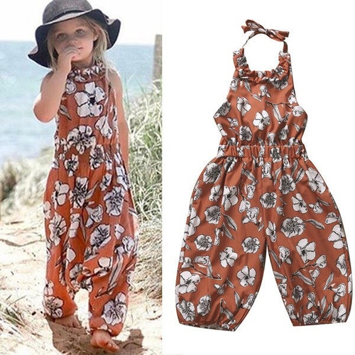 Newborn Baby Girls Sleeveless Romper Jumpsuit