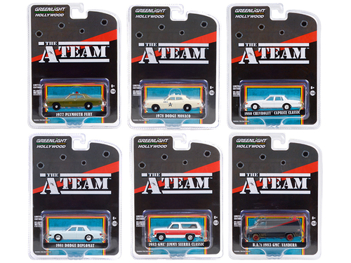 \The A-Team\" (1983-1987) TV Series Set of 6 pieces \"Hollywood