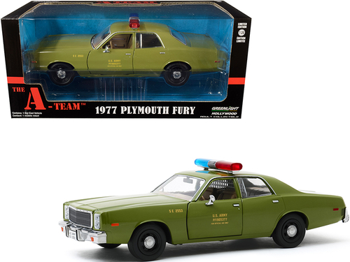 1977 Plymouth Fury \U.S. Army Police\" Army Green \"The A-Team\"