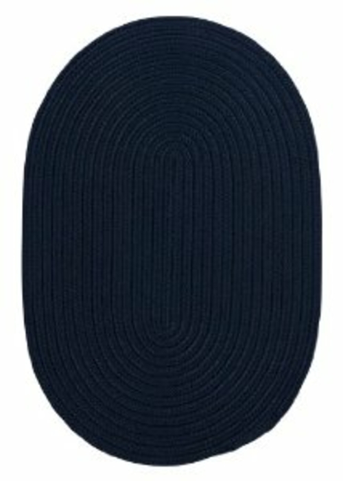 Colonial Mills Rug BR52R024X036 Boca Raton - Navy 2 ft. x 3 ft. Braide