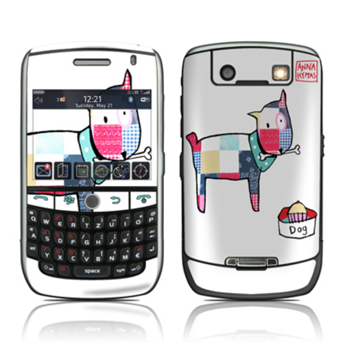 DecalGirl BBJ-PATCHDOG BlackBerry Curve 8900 Skin - Patch Dog