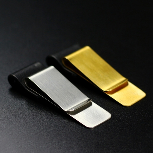 1Pcs Vintage Metal PU Leather Pen Holder Clip