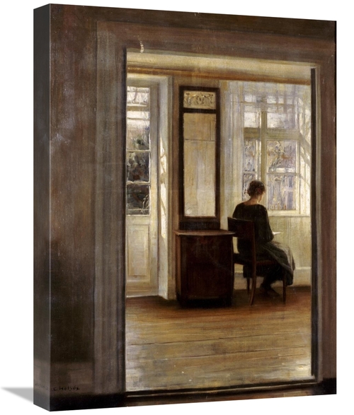 Global Gallery GCS-268113-22-142 22 in. A Lady in an Interior Art Prin