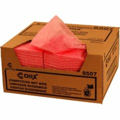 Chix 8507 CPC 11.5 x 24 in. Light Duty Wet Wiper - Pink, Case of 2