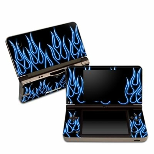 DecalGirl DSIXL-NFLAMES-BLU DSi XL Skin - Blue Neon Flames