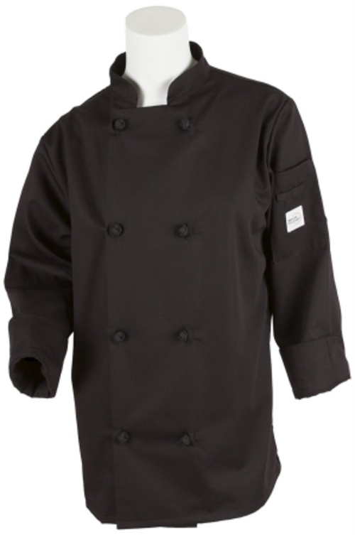 Mercer Tool M60022BKS Millennia Womens Cook Jacket Cloth Knot Buttons&