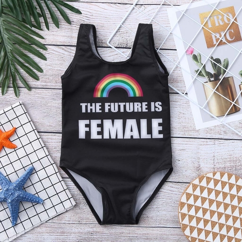 Summer Toddler Baby Kids Girl Black swimsuit