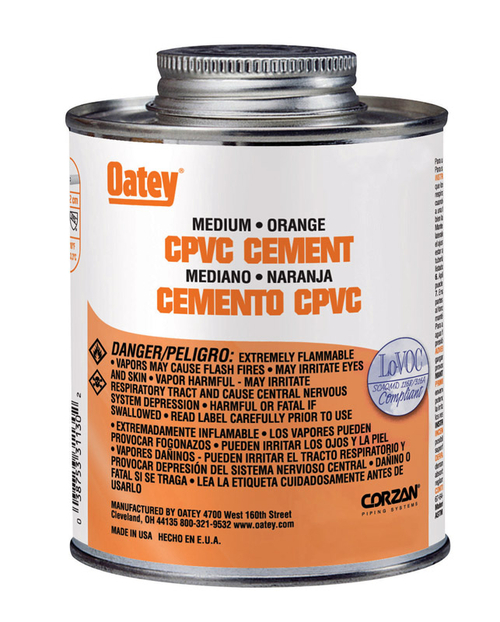 Oatey 4386231 32 oz CPVC Cement - Orange