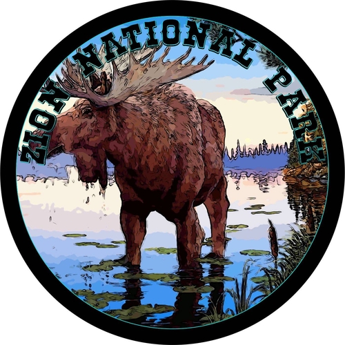 3 Inch Cloth  Patch  Zion National Park wildlife animals