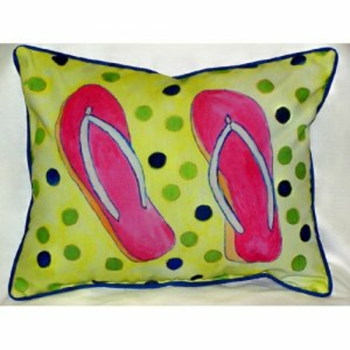 Betsy Drake ZP404 Flip Flops Throw Pillow- 20 x 24 in.