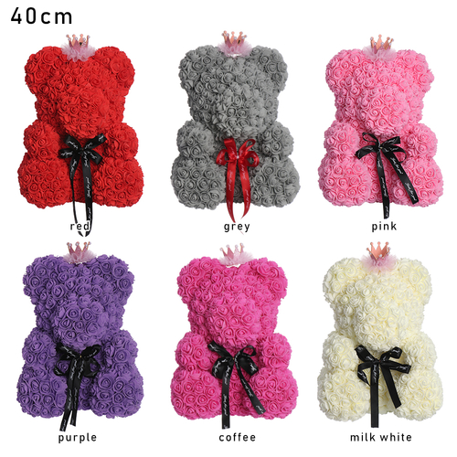 1PC Creative DIY Valentine Gift PE Rose Doll