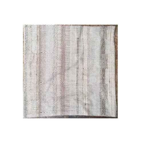 Beige Linen Silk Throw