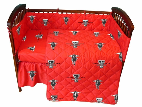 College Covers TTUCSFSWPR Texas Tech Red Raiders Baby Crib Fitted Shee