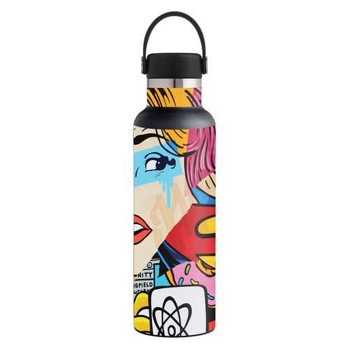 MightySkins HFST21-Cartoon Mania Skin for Hydro Flask 21 oz Standard M