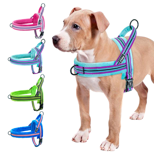 Reflective Nylon Dog Harness No Pull Pet Harness