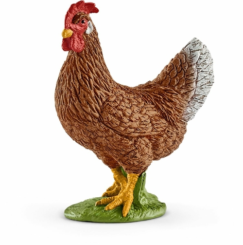 Hen Toy Figure, Brown