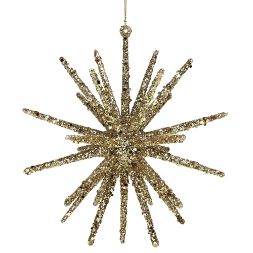 Northlight 33911991 8.25 in. Glitter Starburst Christmas Ornament,