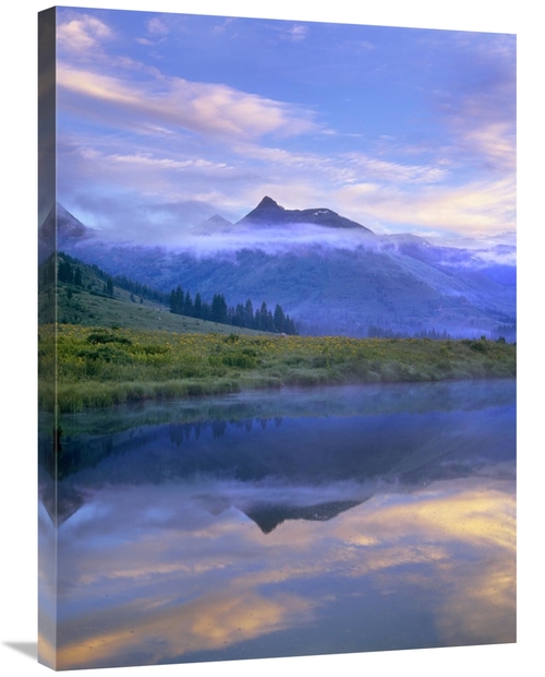 Global Gallery GCS-396288-2432-142 24 x 32 in. Ruby Range Reflected in