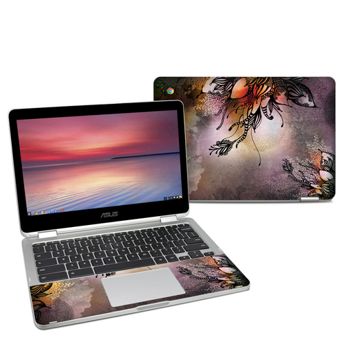 DecalGirl AC302-PURRAIN Asus Chromebook C302 Skin - Purple Rain
