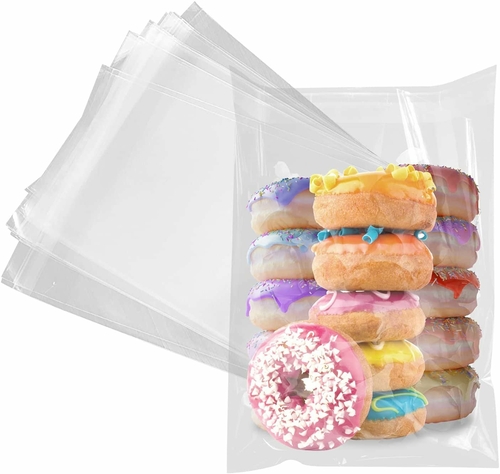 100 Pack Clear OPP Bags 10 x 13 Thickness 1.5 Mil Self-Adhesive