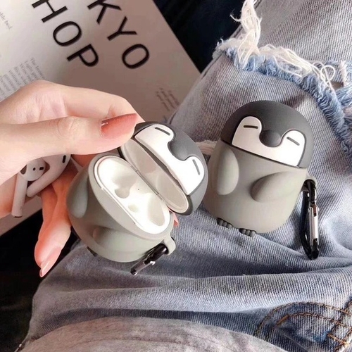 Cute Sleepy Penguin AirPods Case