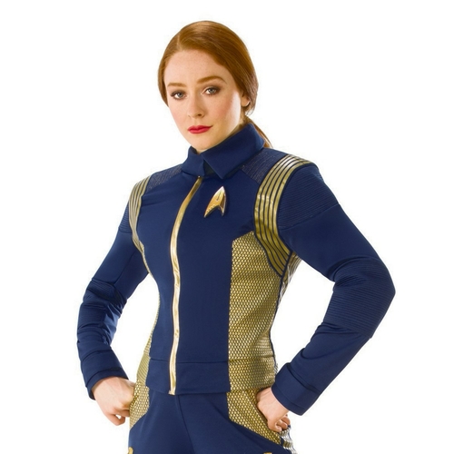 Rubies 279834 Star Trek Discovery Womens Gold Command Uniform, Sma