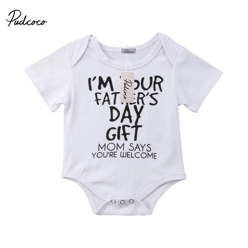 Baby Boy Girls Letters Bodysuit Babies Letter