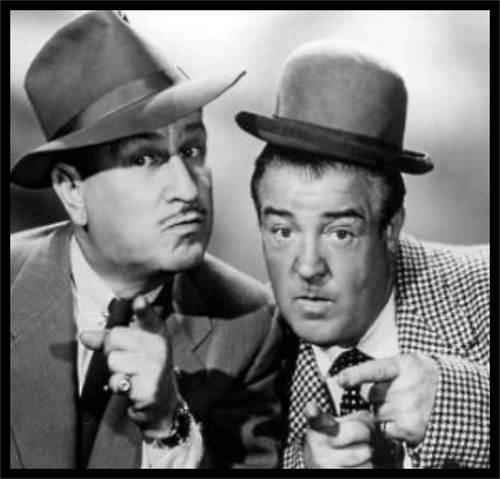 3 Inch Cloth  Patch Abbott Costello