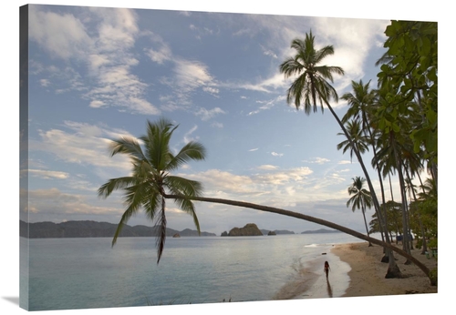 Global Gallery GCS-396445-3040-142 30 x 40 in. Tourist Walking Along B