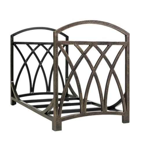 Designer Fireplace Log Racks LR-H-BR Hansel Log Rack, Bronze