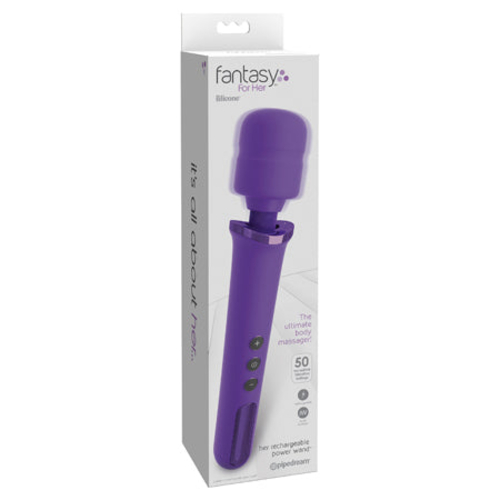 Pipedream Fantasy For Her Her Rechargeable Power Wand Silicone