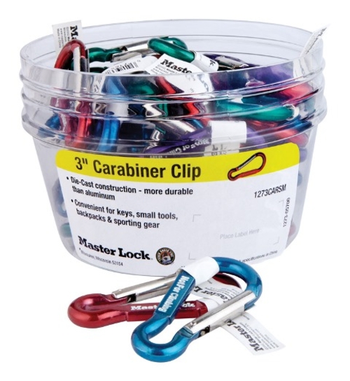 Master Lock 603CARSM-40 Carabiner Clip  3 in. - pack of 40