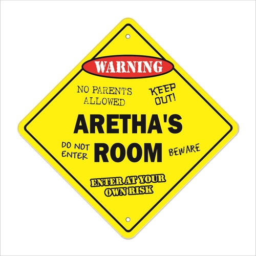 SignMission X-Arethas Room 12 x 12 in. Crossing Zone Xing Room Sign - 