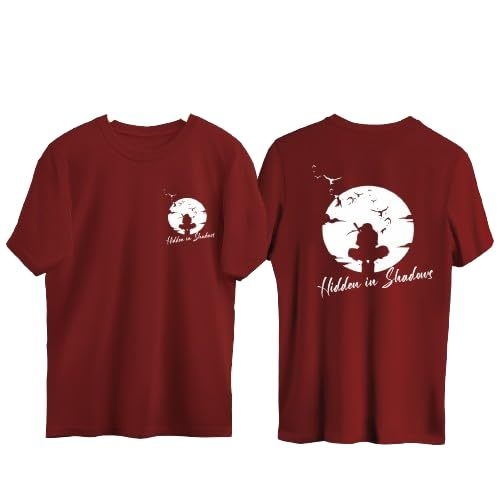 Mens Anime Character Printed Cotton Round Neck Half Sleeves T-Shirt