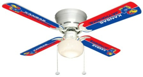 Ceiling Fan Designers 7999-KAN New NCAA KANSAS JAYHAWKS 42 in. Ceiling