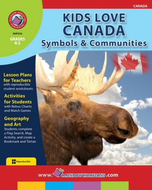 Rainbow Horizons Z36 Kids Love Canada Symbols & Communities - Grade K 