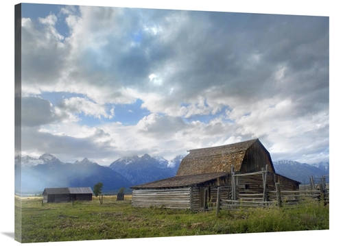 Global Gallery GCS-396331-3040-142 30 x 40 in. Mormon Row Barn, Gr