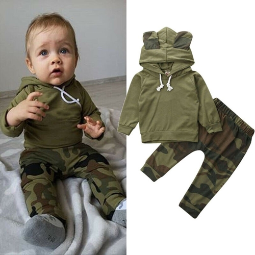 Pudcoco Autumn Infant kids Baby Boy Girls Long