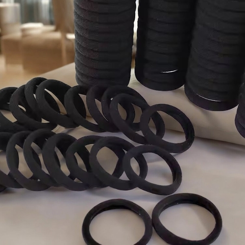 Pack of 500 pcs Black Hair Rubber Bands for Women Kids and Girls