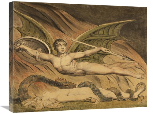 Global Gallery GCS-455026-2228-142 22 x 28 in. Satan Exulting Over Eve