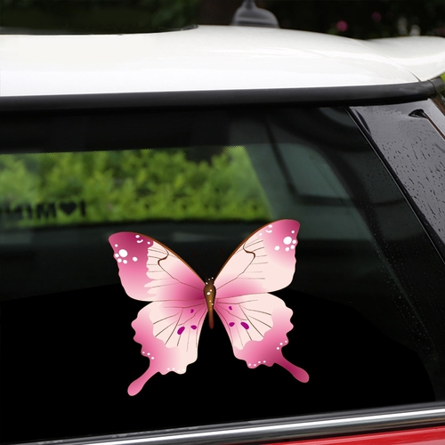 Car Styling Removable Reusable Stickers Pink