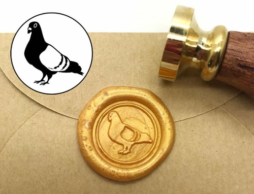 Pigeon Dove Wax Seal Stamp Kit Wedding Invitation Sealing Wax