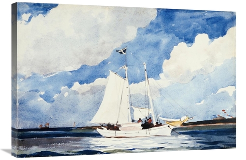 Global Gallery GCS-268130-36-142 36 in. Fishing Schooner, Nassau A