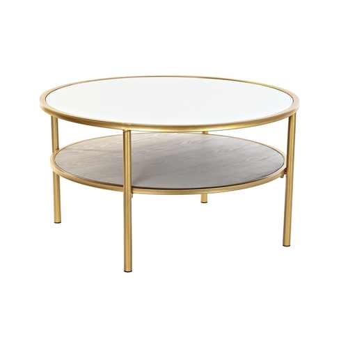 Centre Table DKD Home Decor Glamour Golden Metal Mirror 87 x 87 x 48