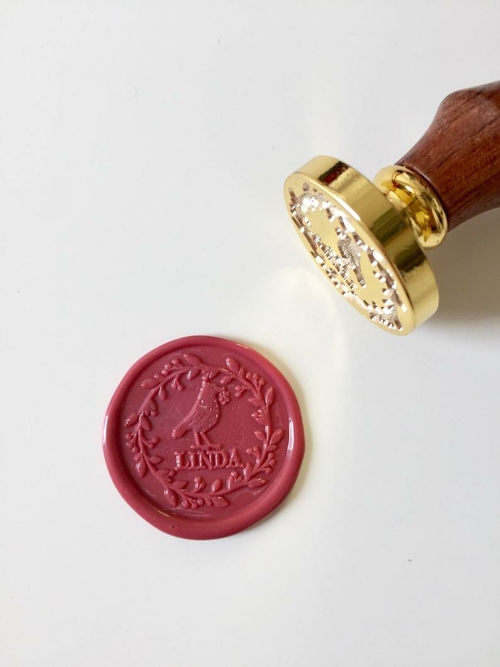 Personalized bird design Wax Seal Stamp with name