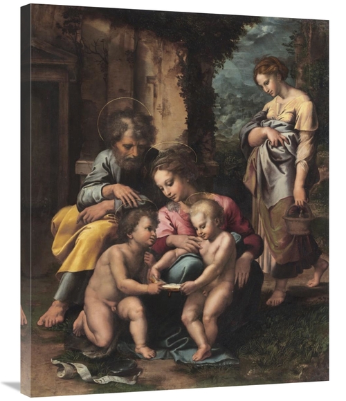 Global Gallery GCS-456176-2835-142 28 x 35 in. The Holy Family Art Pri